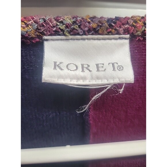 Koret Multicolored Button Front Wool Cardigan Sweater Womens L - Picture 11 of 16